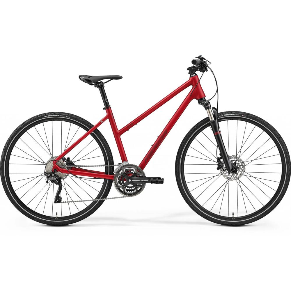 MERIDA CROSSWAY 500 MATT BURGUNDY RED/DARK RED M 51CM